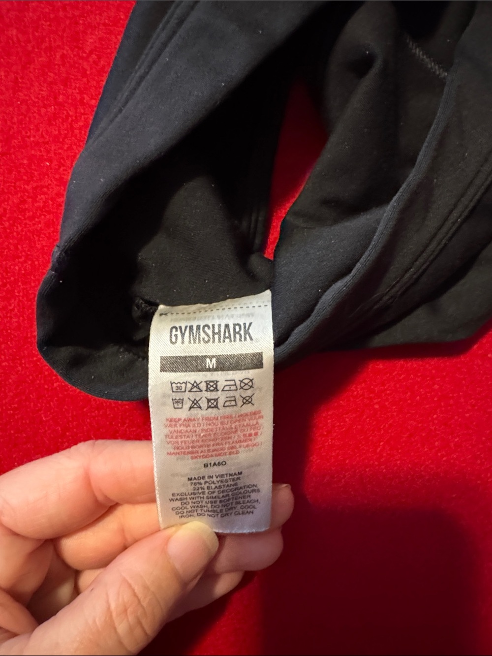 Gymshark Black Strappy V-Back Sports Bra - Picture 3 of 3